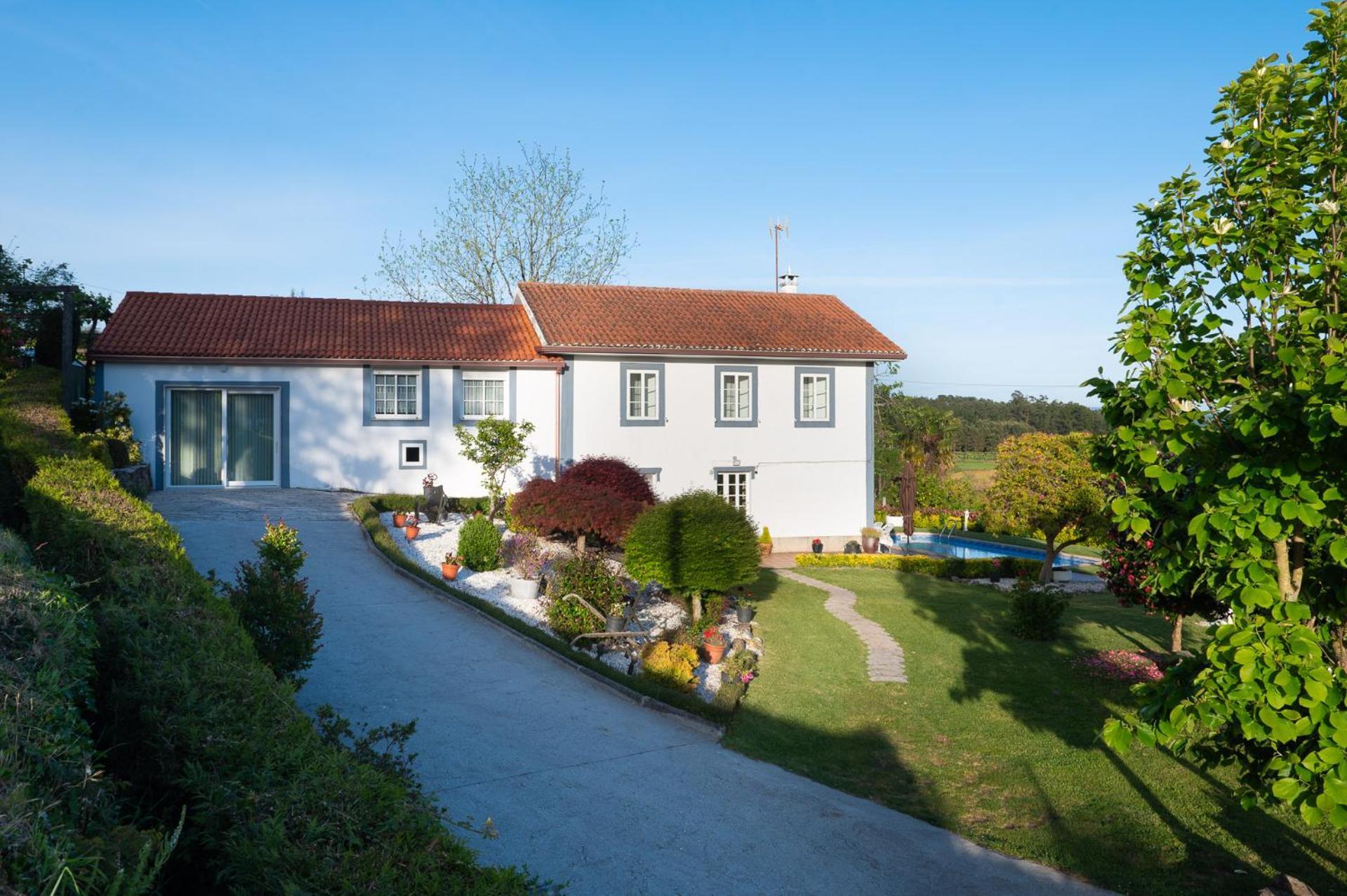 Willa Casa Tarrio Con Piscina - Santiago De Compostela Boqueixon Zewnętrze zdjęcie