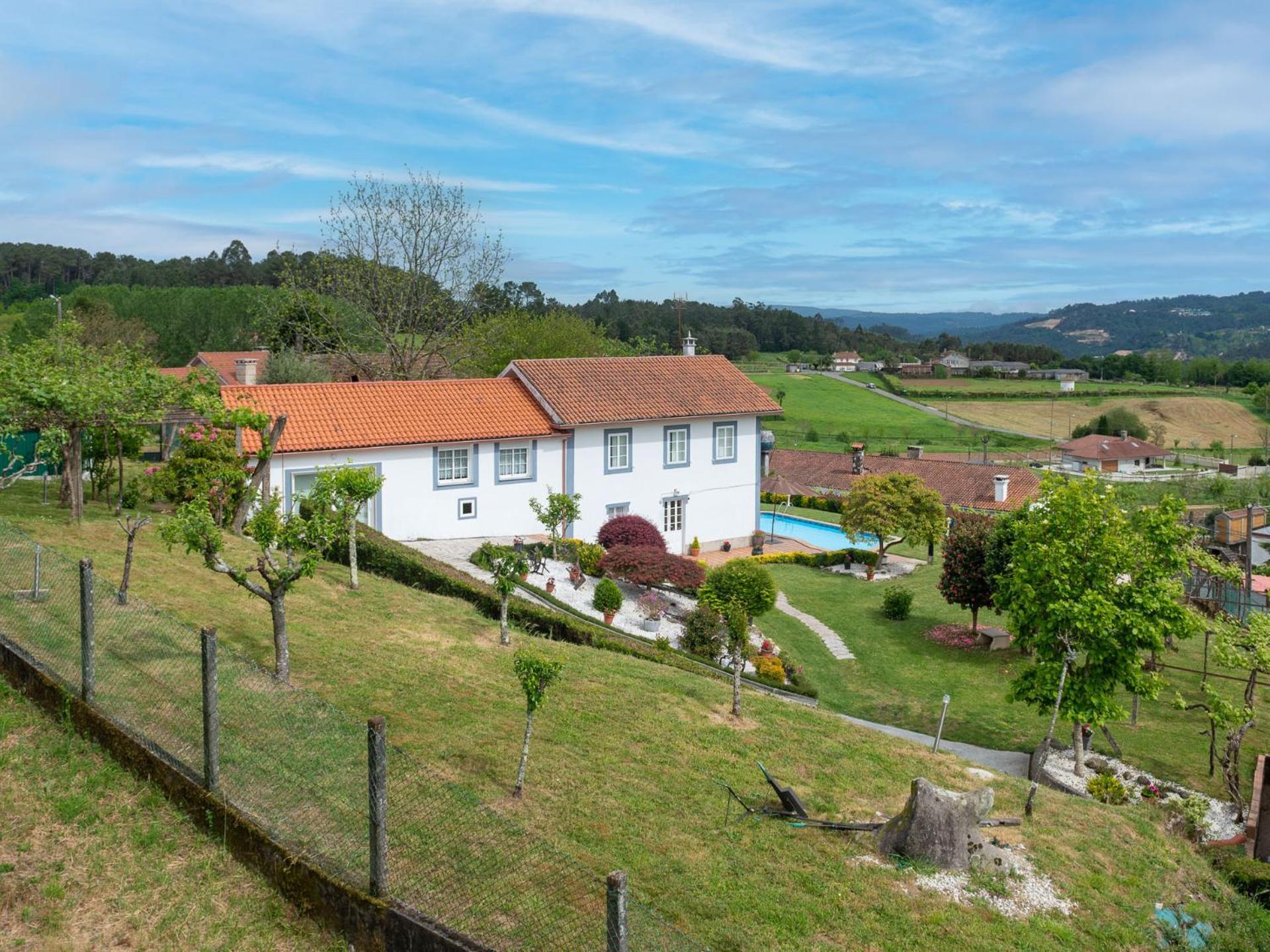 Willa Casa Tarrio Con Piscina - Santiago De Compostela Boqueixon Zewnętrze zdjęcie